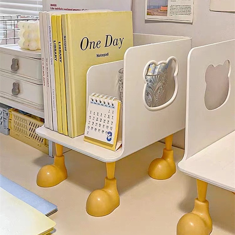 เรื่องราวชีวิต ชั้นวางหนังสือเดสก์ท็อป คั่นหนังสือ ชั้นเก็บของกลวงชั้นวางหนังสือสํานักงานนักเรียนการจัดเก็บไฟล์แบบพกพาคงที่ชั้นเก็บหนั