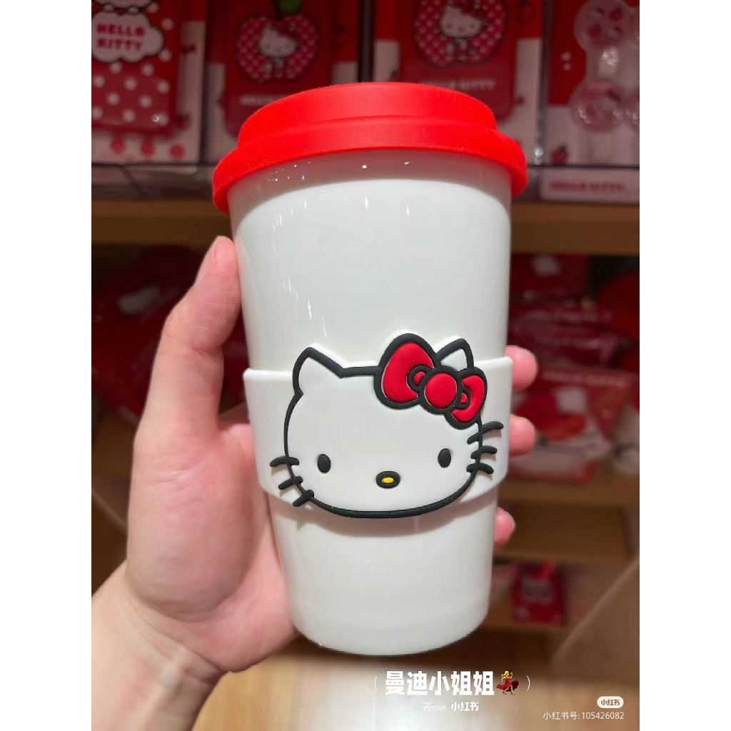MINISO มินิโซ ่ เฮลโลคิตตี ้ ถ ้ วยกาแฟครบรอบ 50 ปี 400มล