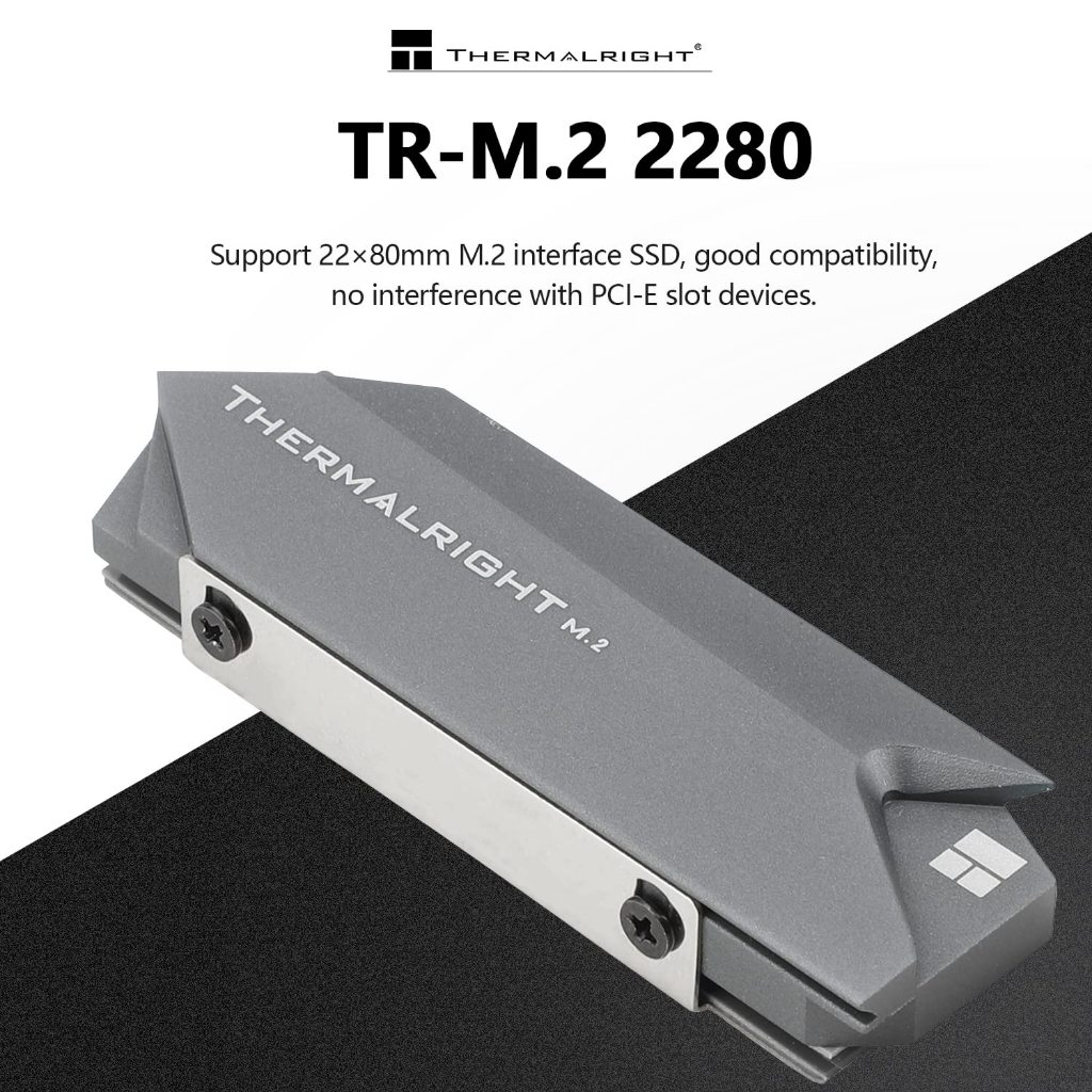 Thermalright M.2 2280 SSD ฮีทซิงค ์ อลูมิเนียมอัลลอยด ์ SSD Solid-state Hard Drive Disk ฮีทซิงค ์ Cooling สําหรับ M.2 2280 Cooler