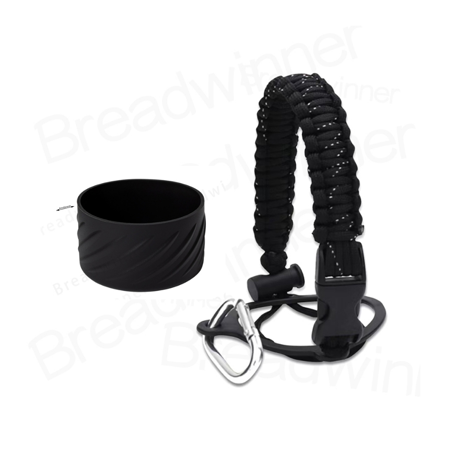 12oz 18oz 22oz 24oz ใหม่ด้ายป้องกันด้านล่างซิลิโคน Boot Paracord Handle ชุดสําหรับ Kleen Kanteen Aqu