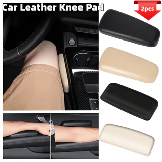 2pcs PU หนังรถเข่า Pad เบาะข้อศอก Pad Auto ประตู Center Control Armrest Soft Pad ภายในรถขาเข่าต้นขาสนับสนุนเบาะ