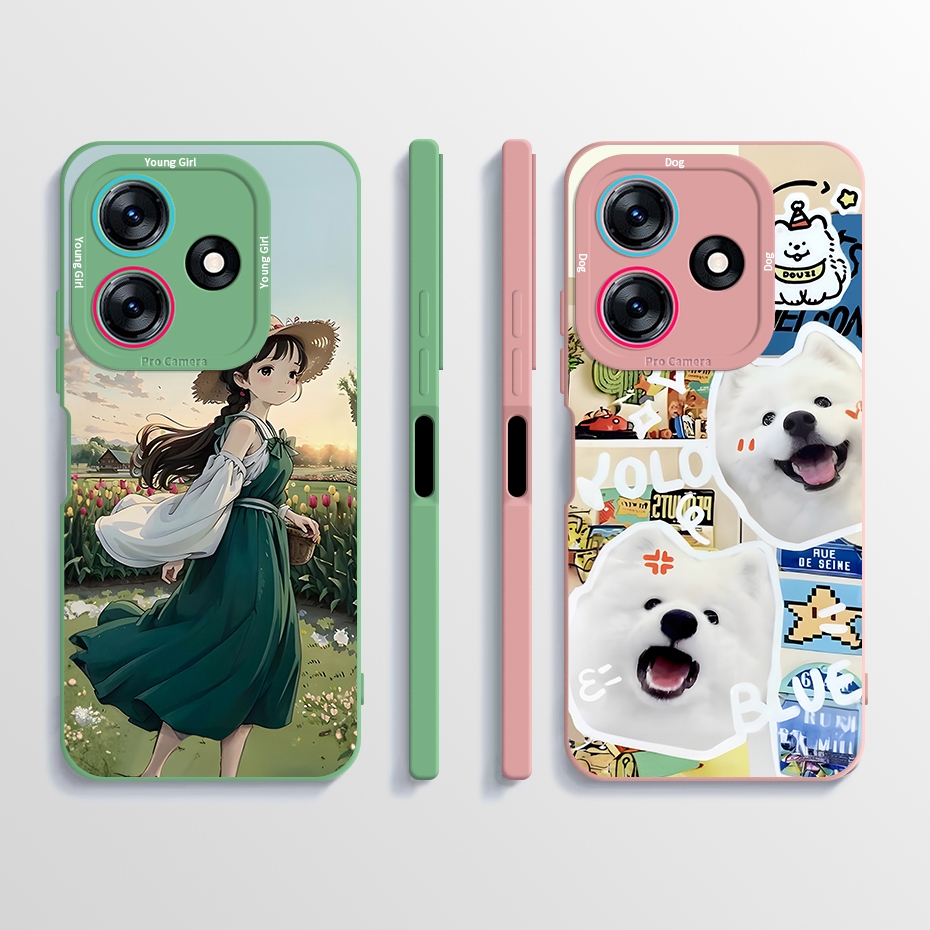 สําหรับ Tecno Spark 10 10C กรณี KI5q KI5k KI5m น่ารักการ์ตูนพิมพ์ซิลิโคนนุ่ม TPU กันกระแทกปกหลัง Spa