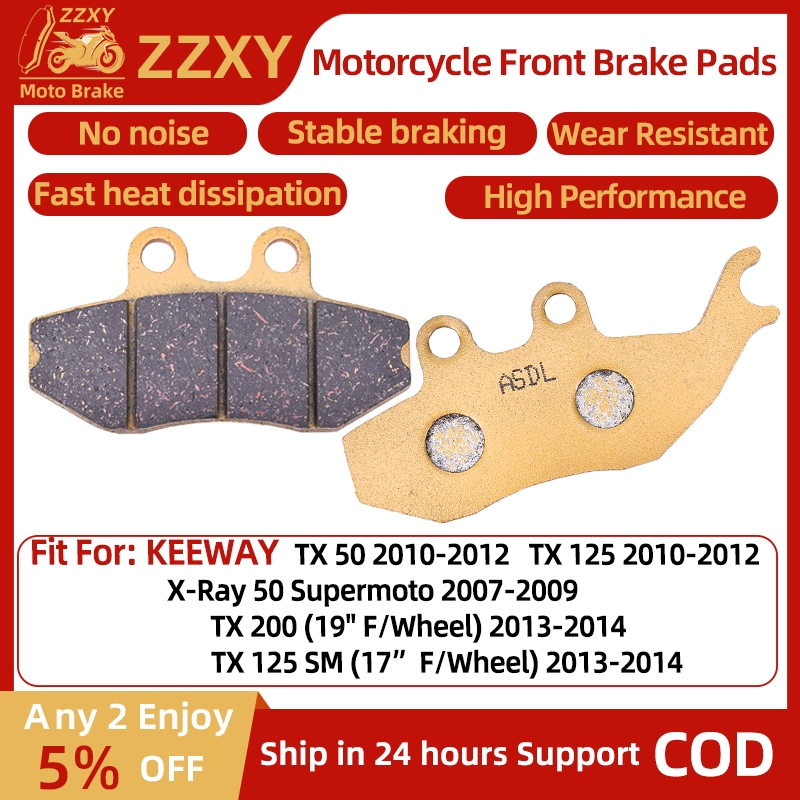 1 คู่รถจักรยานยนต์เบรคด้านหน้าสําหรับ KEEWAY TX 50 2010-2012 X-Ray 50 Supermoto 2007-2009 TX 125 201
