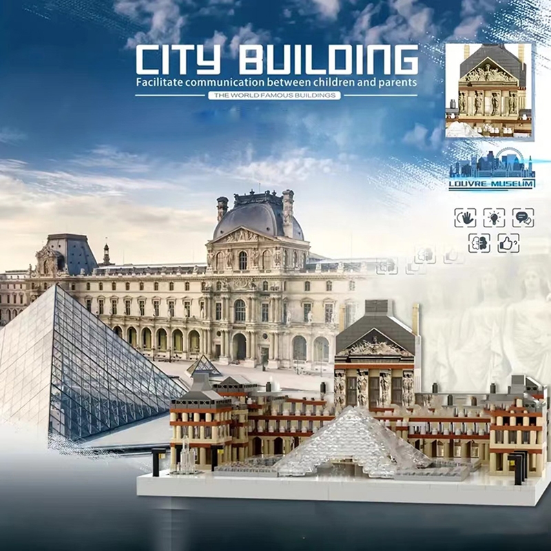 Louvre Building Blocks, ของเล ่ นต ้ นกําเนิดเพื ่ อการศึกษาของเล ่ นสําหรับเด ็ ก
