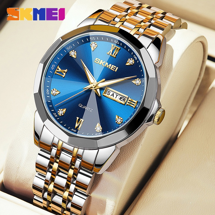 SKMEI นาฬิกาผู้ชาย กันน้ำ 100% แท้ ธุรกิจ กีฬา รับประกัน พร้อมกล่อง ดูเวลา ดูวัน