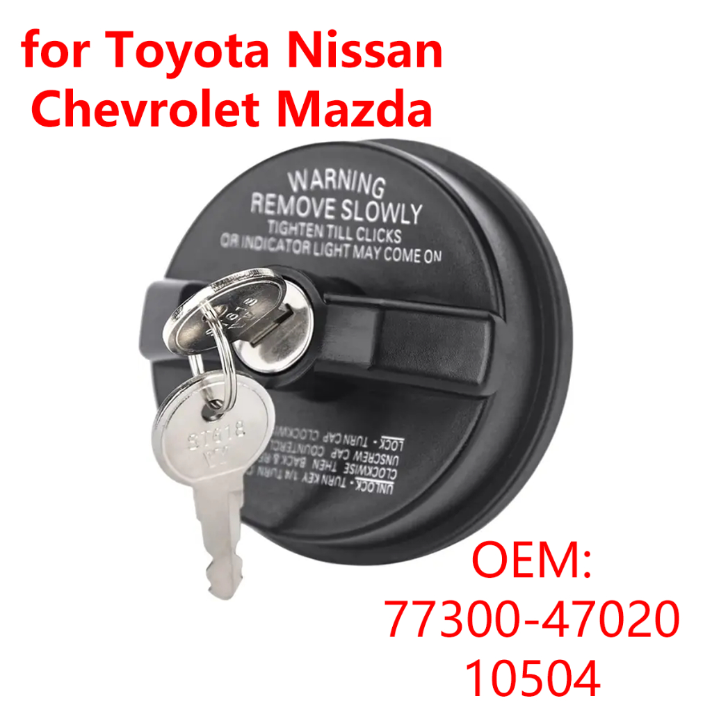 77300-47020 รถล็อคถังน้ํามันเชื้อเพลิงพร้อมกุญแจ 10504 สําหรับ Toyota Nissan Honda Ford Jeep Infiniti Chevy Mazda GMC