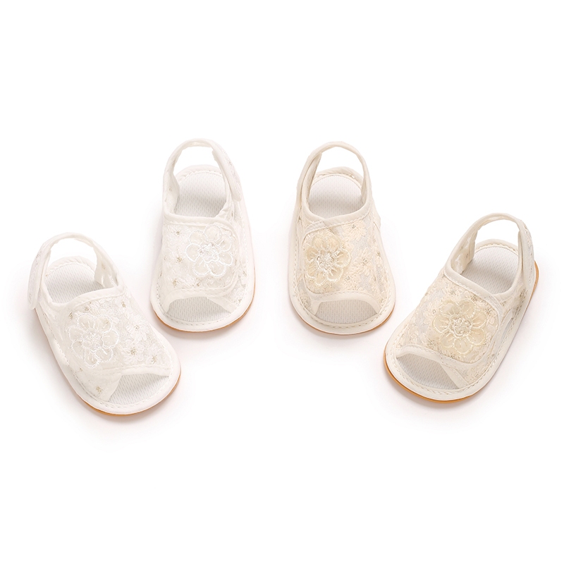 รองเท ้ าสําหรับเด ็ กทารกรองเท ้ าแตะเด ็ กวัยหัดเดินทารก Breathable Anti-Slip รองเท ้ าแตะเด ็ กสาวดอกไม ้ เจ ้ าหญิงรองเท ้ าทารกแรกเกิดเดินรองเท ้ า 0-18 เดือน