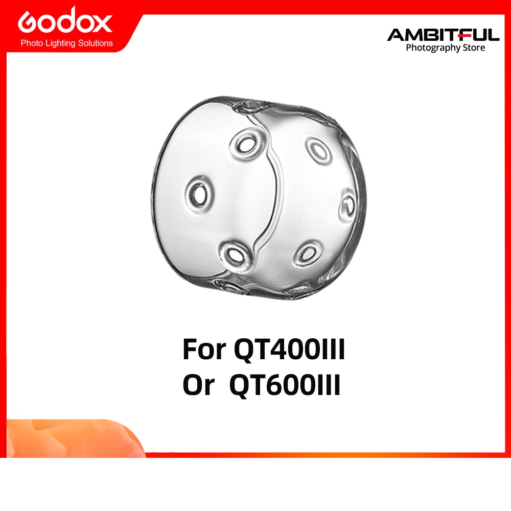 Godox QT400II QT400III QT600II QT600III อุปกรณ ์ เสริมฝาครอบกระจก