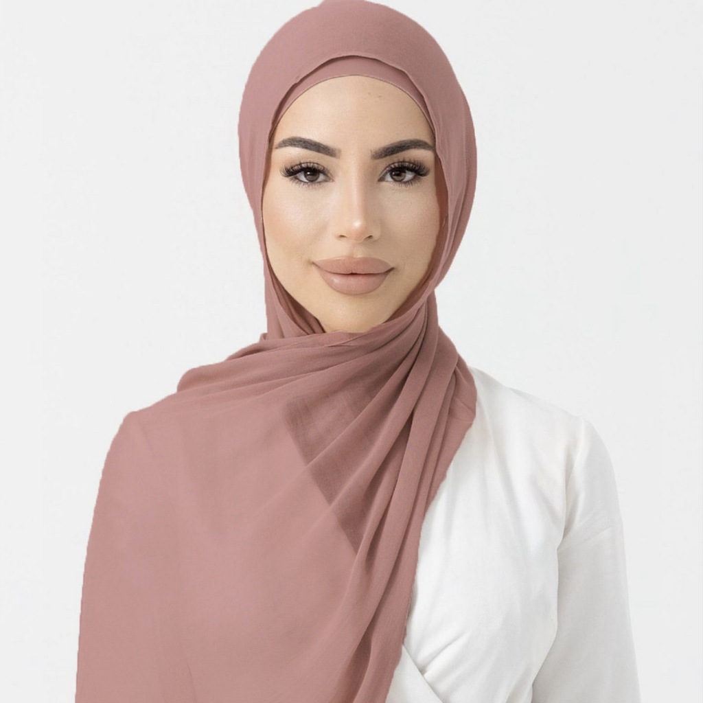Jifang ธรรมดาผ้าฝ้ายเรยอน Pashmina ผ้าคลุมไหล่ Breathable บางผ้าฝ้ายมุสลิม Hijabs ผ้าคลุมไหล่ผ้าพันคอ 175x70 ซม. YZ06