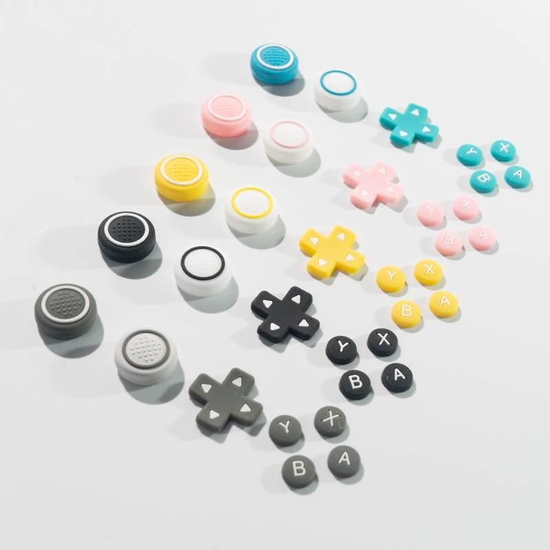 ซิลิโคน Rocker cap Thumb Grips สําหรับ Nintendo switch Lite ปุ่มสติกเกอร์จอยสติ๊กหมวกฝาครอบป้องกันสําหรับ funda NS/switch oled