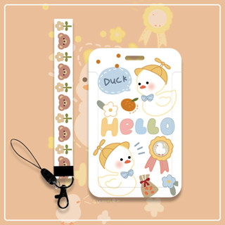 กรณีการ ์ ดเป ็ ดเชือกสั ้ นผู ้ ถือบัตรน ่ ารักสําหรับบัตรร…