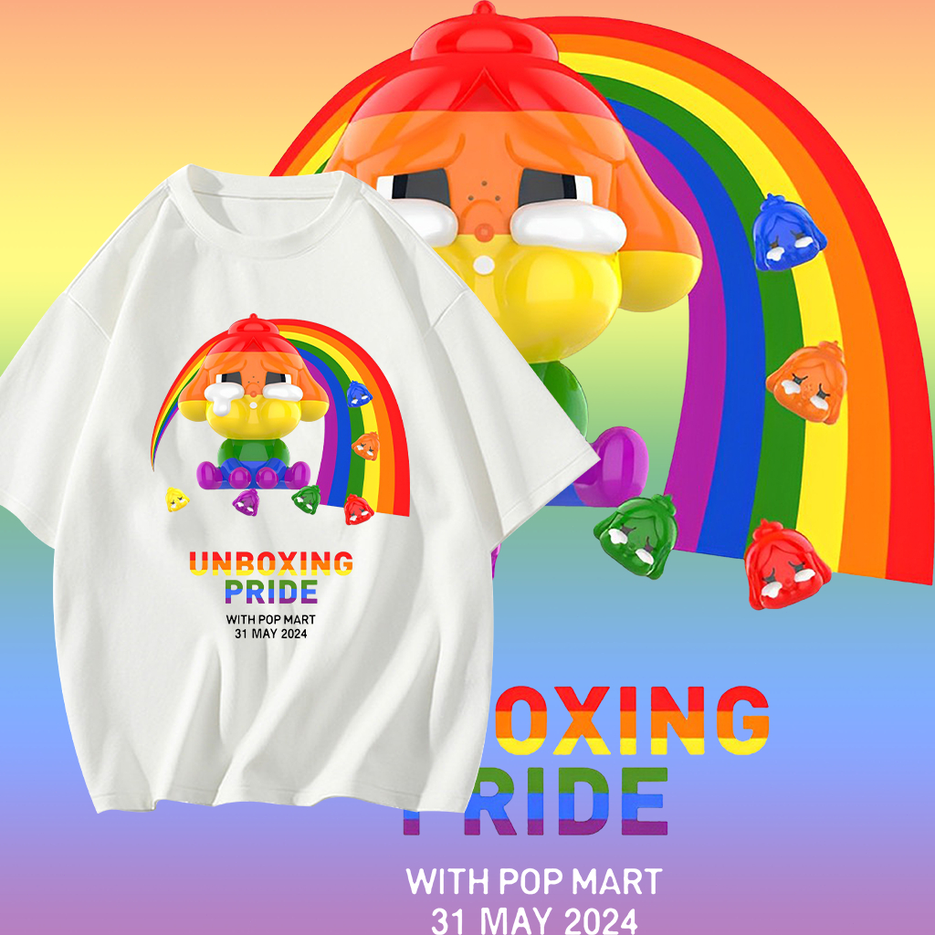 เสื้อสายรุ้ง LGBT X Cry Baby Pride Month Rainbow LGBTQ ผ้าCotton 100% ใส่ได้ ทั้ง ชาย ใส่สบาย ไม่หด ไม่ย้