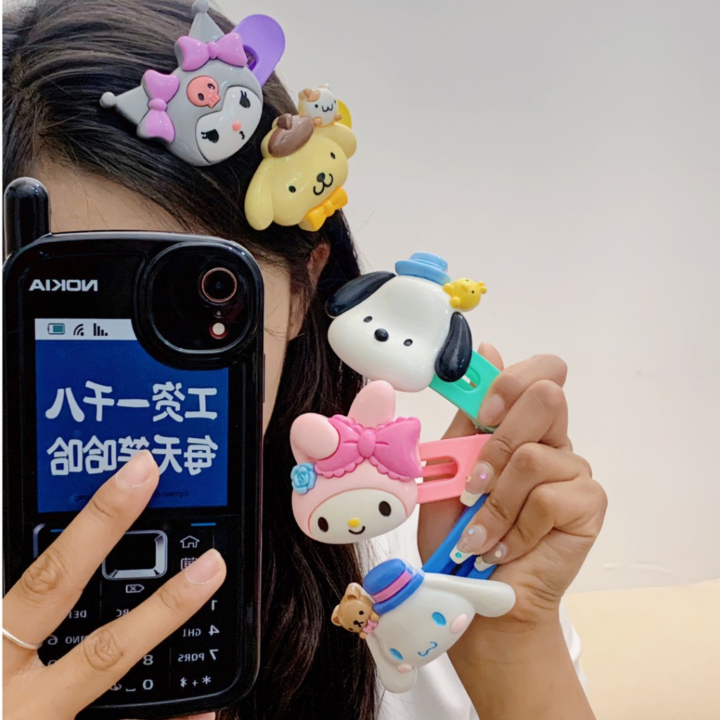 กิ ๊ บติดผมการ ์ ตูนสัตว ์ Sanrio เกาหลีของขวัญวันเกิดนักเรียนหญิงน ่ ารัก
