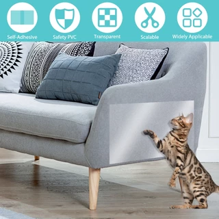 🐱🐱สติ๊กเกอร์กันแมวข่วน🐱🐱 45*500cm แผ่นสติ๊กเกอร์ฟิล์มป้องกันแมวข่วน 1 ม้วน แผ่นพลาสติกกันข่วน ป้องกันแมวเบาะ อุปกรณ์แมว