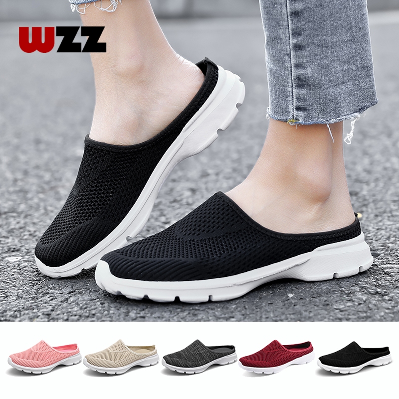 Unisex half slipper loafer sneakers