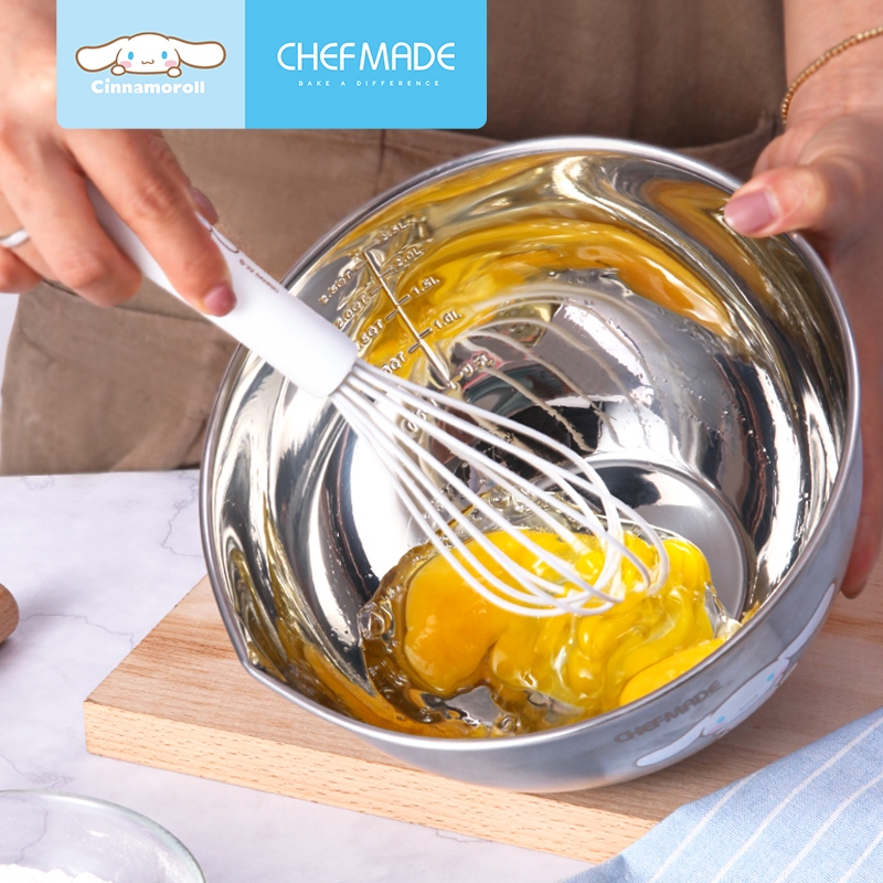 Chefmade Cinnamoroll 10 นิ ้ วปัดลื ่ นจับ Non-stick สแตนเลสไข ่ Beater FDA ได ้ รับการอนุมัติสําหรับห ้ องครัวเบเกอรี ่ ผสม CL5007