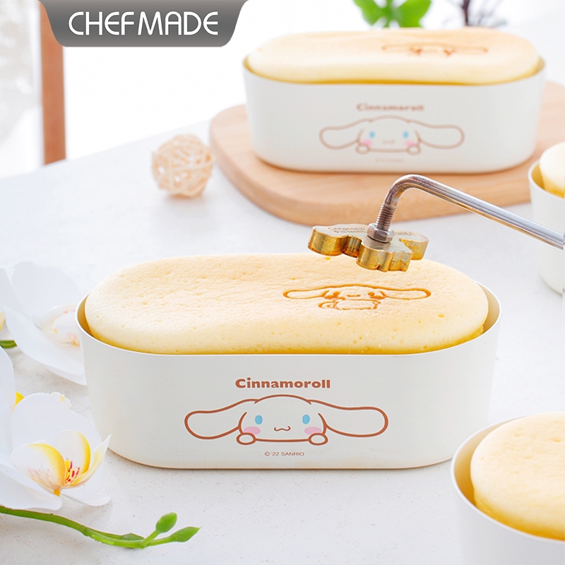 CHEFMADE Cinnamoroll แม่พิมพ์เค้กชีสรูปไข่ขนาดเล็กไม่ติดแม่พิมพ์อบชีสเค้กแม่พิมพ์ขนมปัง Mould CL5010/CL5010-4