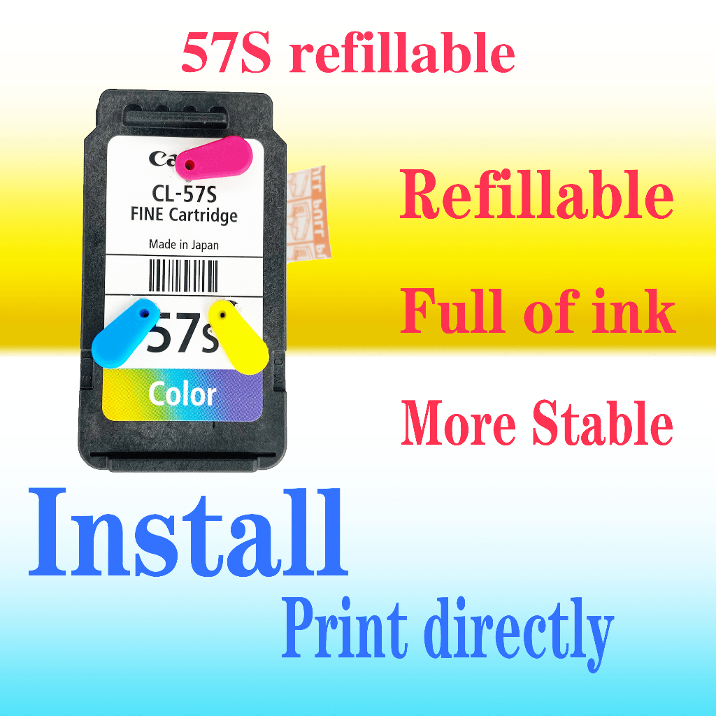 เครื่องพิมพ์ Canon ของแท้ Canon 47 57 ตลับหมึก E400 410 417 460 470 477 480 เครื่องพิมพ์ Canon pg-47 cl-57 ตลับหมึก