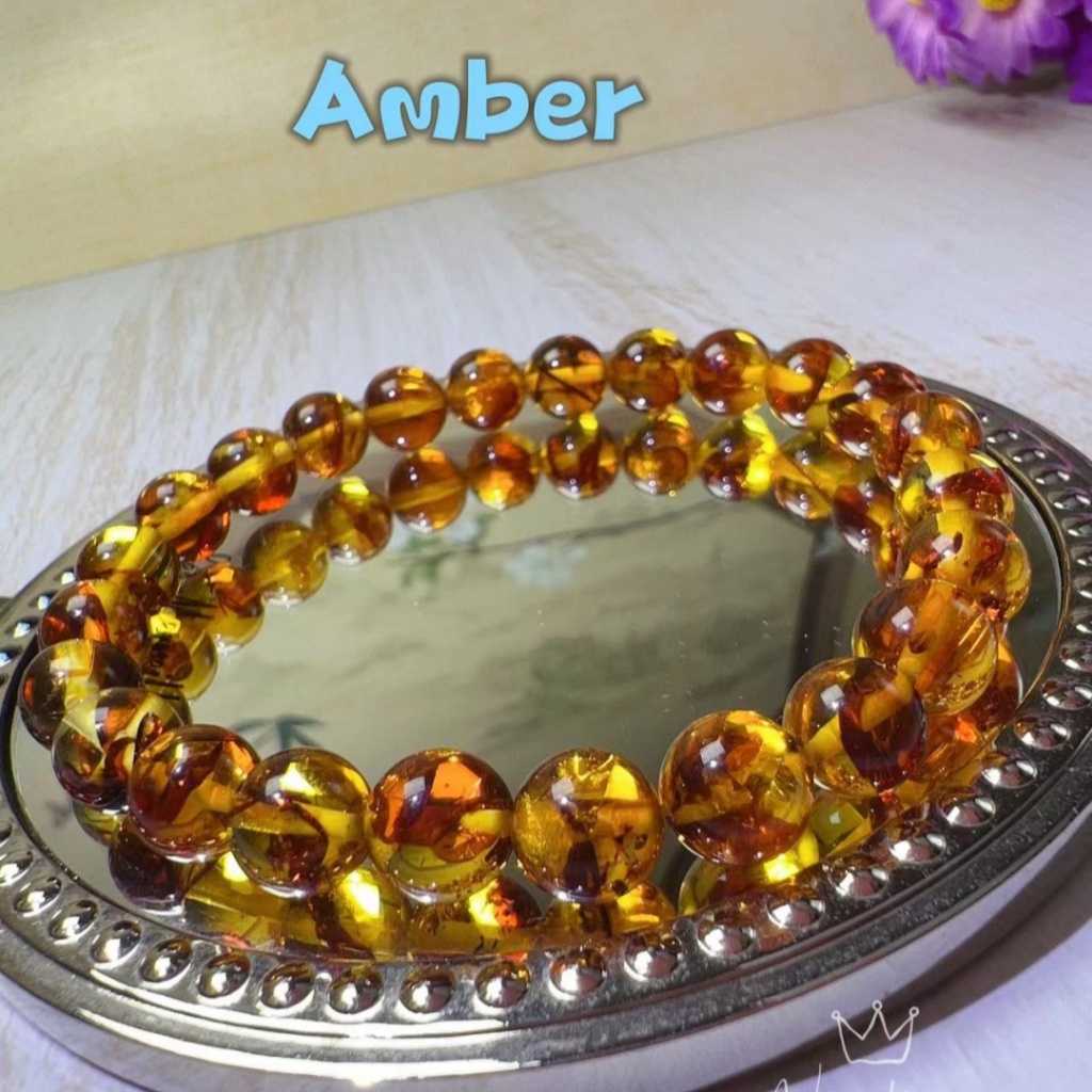 Amber หินธรรมชาติ หินมงคล หินนำโชค หินแห่งความรัก พร้อมใบรับรอง
