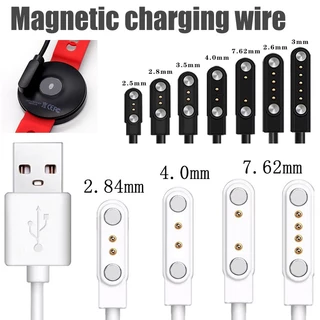 50 ซม.3u แม่เหล็กสมาร์ทนาฬิกา Dock อะแดปเตอร์ชาร์จกันน้ําแม่เหล็ก USB สายชาร์จสายไฟนาฬิกาเด็ก 2PIN นาฬิกาแม่เหล็กข้อมูลสาย N52 แม่ที่แข็งแกร่ง