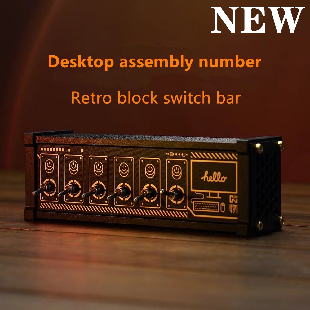 ปลั๊กสวิตช์ควบคุม USB ชุบทอง สไตล์เรโทร สําหรับของขวัญแฟนหนุ่ม พิธีสร้างโต๊ะ