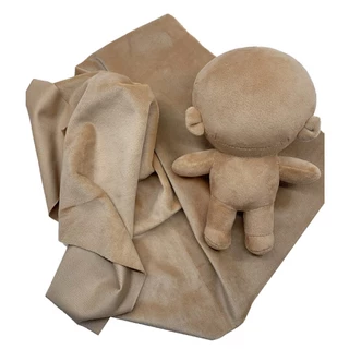 1 มม.ตุ๊กตาผิวผ้า 100% โพลีเอสเตอร์บริสุทธิ์สีคริสตัล Super Soft 45x50 ซม.DIY ตุ๊กตาสั้นผ้าทําด้วยมือ