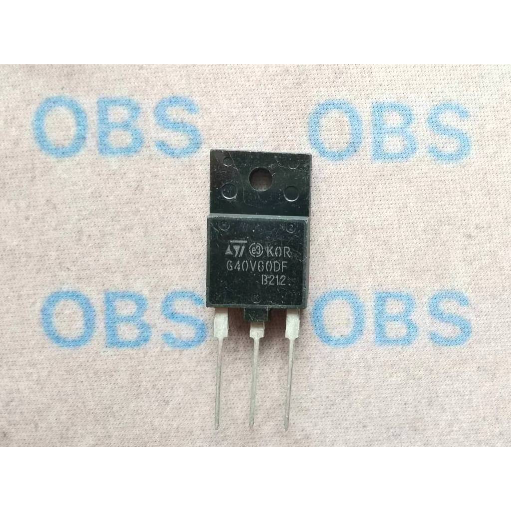G40v60df ใหม่ ((5 ชิ้น) ยี่ห้อ STGFW40V60DF TO-3PF เครื่องปรับอากาศ IGBT Tube 40A 600V pxc4 ((5 ชิ้น