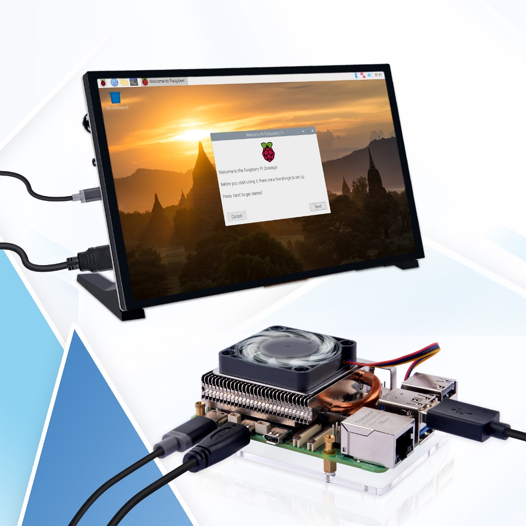52pi Ultra Thin ICE Tower Cooler สําหรับ Raspberry Pi 5