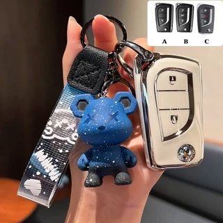 เคสกุญแจรถยนต์ Toyota 2 ปุ่ม 3 ปุ่ม สำหรับ Toyota Hilux Revo/Altis ปี 2014- 2019 ปลอกกุญแจรถยนต์ Toyota corolla Altis 2010