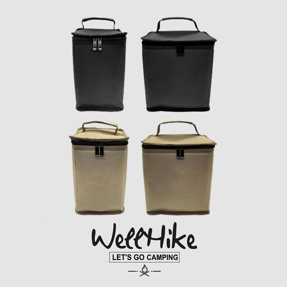 Camping Lantern กระเป๋าถังแก๊ส 600D ผ้า Oxford พร้อมที่จับสําหรับตั้งแคมป์กลางแจ้ง