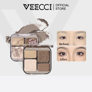 VEECCI คอนทัวร์ ไฮไลท์ จานสี 4 in 1 ชิมเมอร์ เคลือบ ไฮไลท์จมูก บรอนเซอร์ ธรรมชาติ คอนทัว 8g
