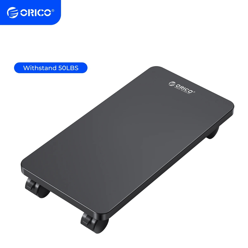 Orico คอมพิวเตอร์ทาวเวอร์ขาตั้งรถเข็น PC กรณีมือถือปรับคอมพิวเตอร์ CPU ผู้ถือ 4 ล็อคล้อล้อสําหรับเล่นเกม