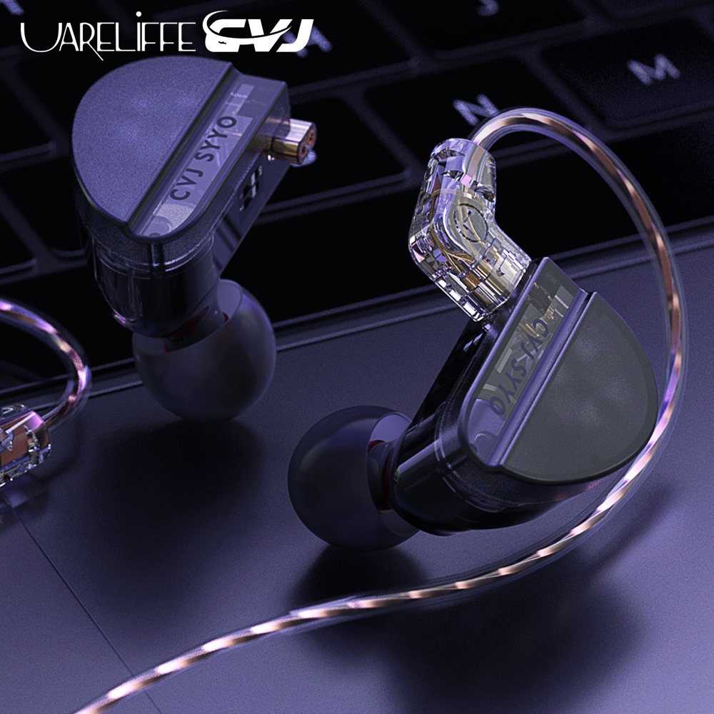 Uareliffe CVJ Konoka Tunable หูฟัง 3D Triple Hybrid 1DD + 1BA + 1Vibration Driver 4 โหมดปรับแต่ง HIF