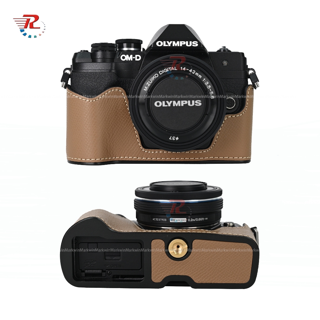 คลาสสิกหนังกล ้ องครึ ่ งกรณีสําหรับ Olympus EM10 Mark IV EM10IV EM10III EM10II EM10 กล ้ อง