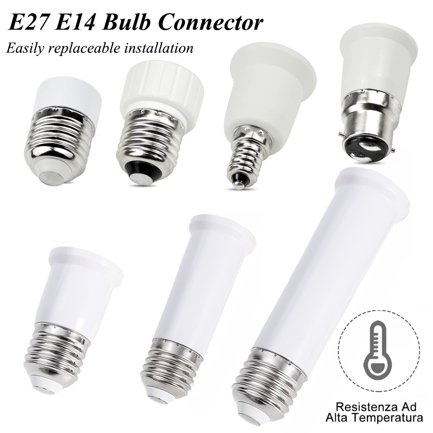 【ซื้อ 1 ใช้ 1 】Led โคมไฟฐานผู้ถือ E27 E14 E12 B22 MR16 หลอดไฟซ็อกเก็ตแปลง AC 110V-220V 65 มม.95 มม.120 มม.ขยายโคมไฟหัวอะแดปเตอร์