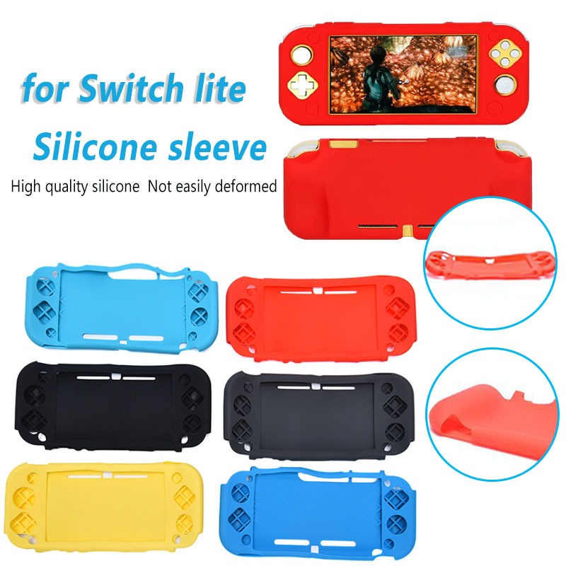 ฝาครอบซิลิโคนห ่ อเต ็ มเคสป ้ องกันสําหรับ Funda Nintendo Switch Lite อุปกรณ ์ เสริมฝาครอบป ้ องกันแบบรวมกันกระแทก