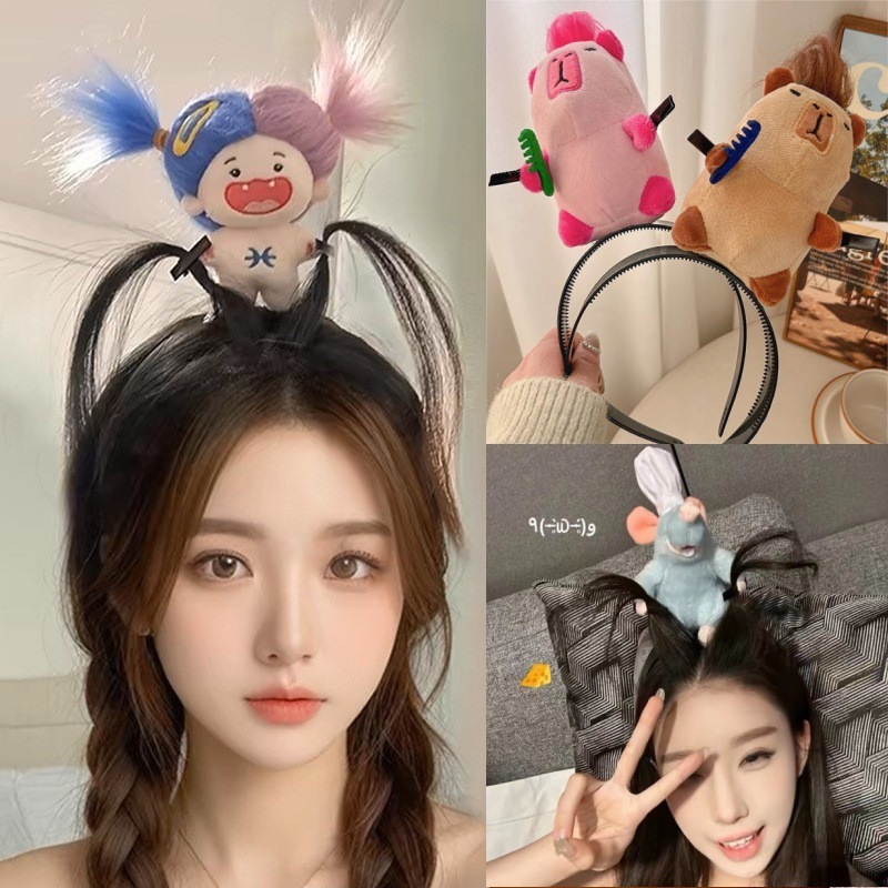 ที่คาดผม รูปตุ๊กตาการ์ตูน Dopamine Rattle น่ารัก เหมาะกับของขวัญ สําหรับถ่ายรูป