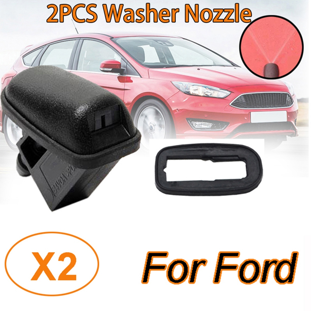 2pcs Ford รถกระจก Wiper เครื่องซักผ้าหัวฉีดกระจกสเปรย์น้ํา Jet สําหรับ Ford Focus MK2 MK3 Mondeo MK4 C-max Fiesta BM5117666