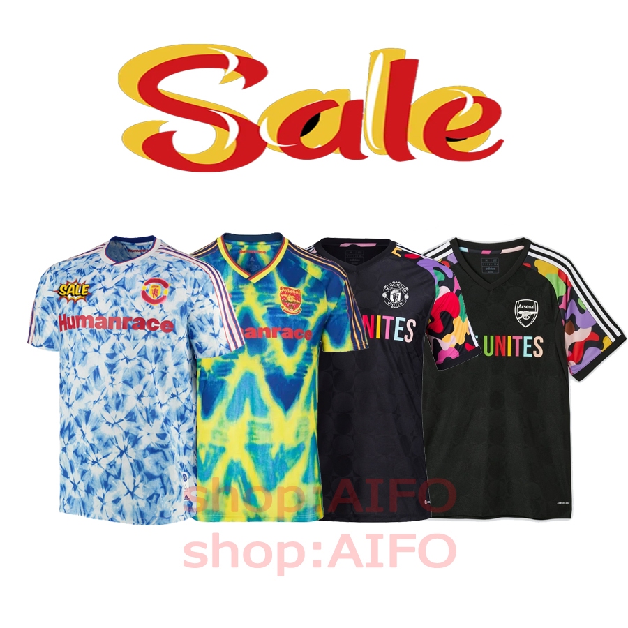คุณภาพสูง Arsenal MU Love Unites Pre match การฝึกอบรม Home Away Jersey 23/24 ฟุตบอลฟุตบอลฟุตบอลเสื้อฟุตบอลผู้ชายกีฬาเสื้อยืดแฟนรุ่น