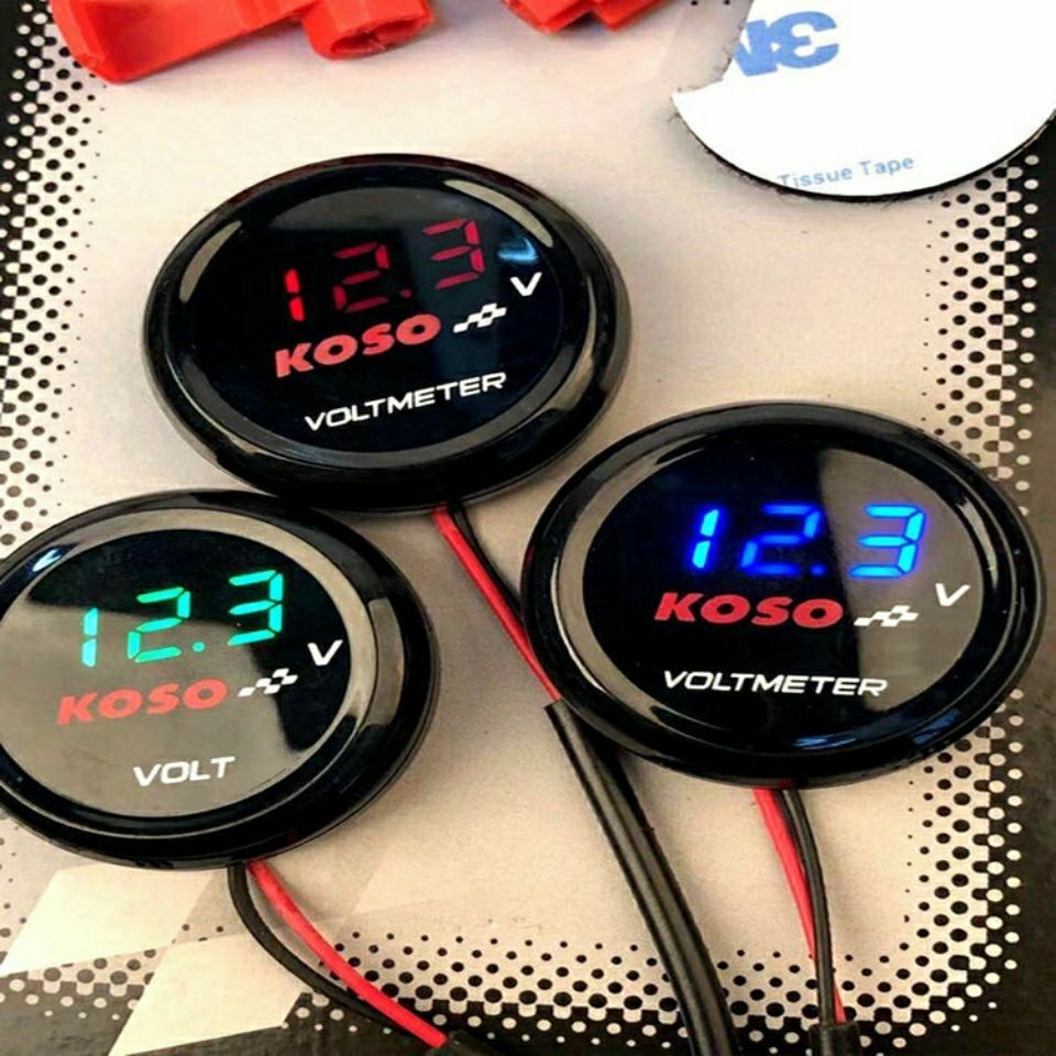 DIOO.ph koso โวลต์มิเตอร์แบบกลม Modified Waterproof Universal Voltmeter