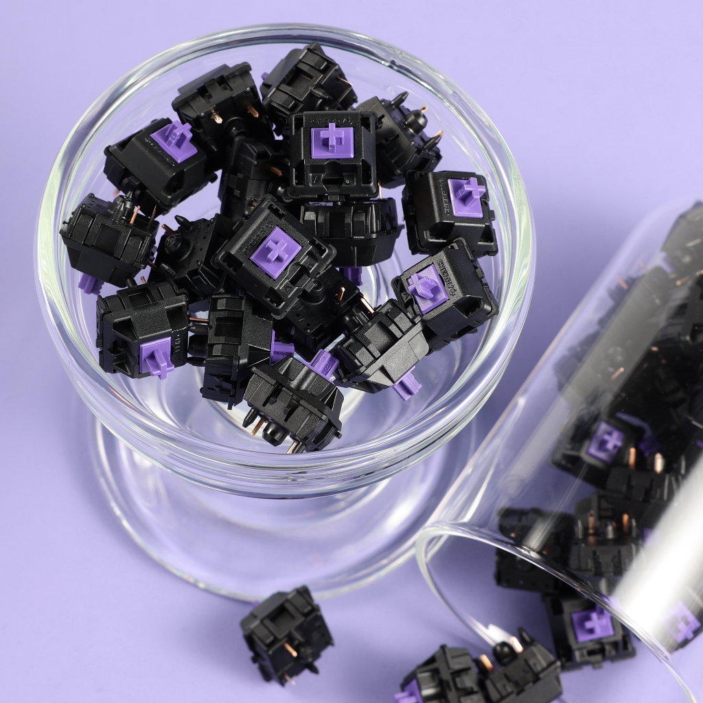 Cherry MX Purple MX2A-V1NW 10 ชิ้นต่อแพ็ค Tactile (10 ชิ้นในแพ็คเดียว)
