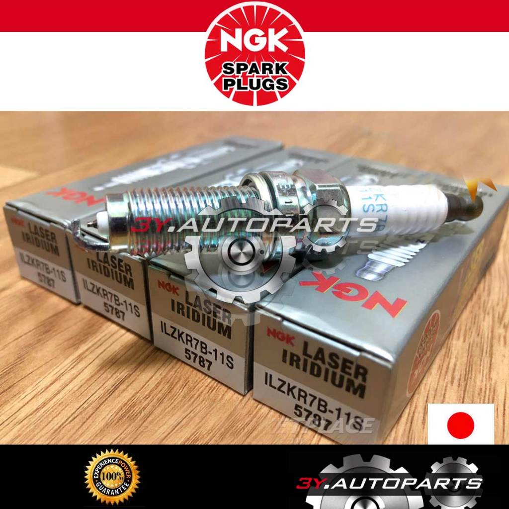 NGK 5787 ILZKR7B11S Laser Iridium (4 ชิ้น) หัวเทียนสําหรับ Honda Accord/ CRV/ Odyssey ILZKR7B-11S