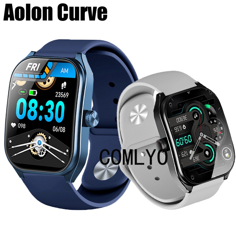 สําหรับ Aolon Curve Strap สมาร ์ ทนาฬิกาซิลิโคนนุ ่ มนุ ่ มผู ้ หญิงเข ็ มขัดผู ้ ชาย