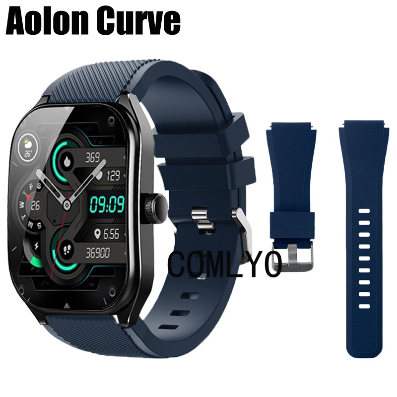 สําหรับ Aolon Curve สมาร ์ ทสายนาฬิกาซิลิโคนนุ ่ มนุ ่ มผู ้ หญิงเข ็ มขัดผู ้ ชาย