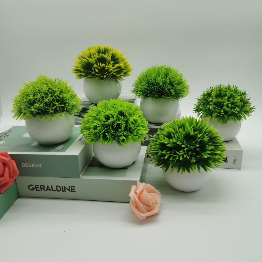 Energetic บอนไซประดิษฐ์ Vivid ตกแต่งไม่ซีดจาง Greening ตาราง Centerpieces พืชเลียนแบบตกแต่งสํานักงาน