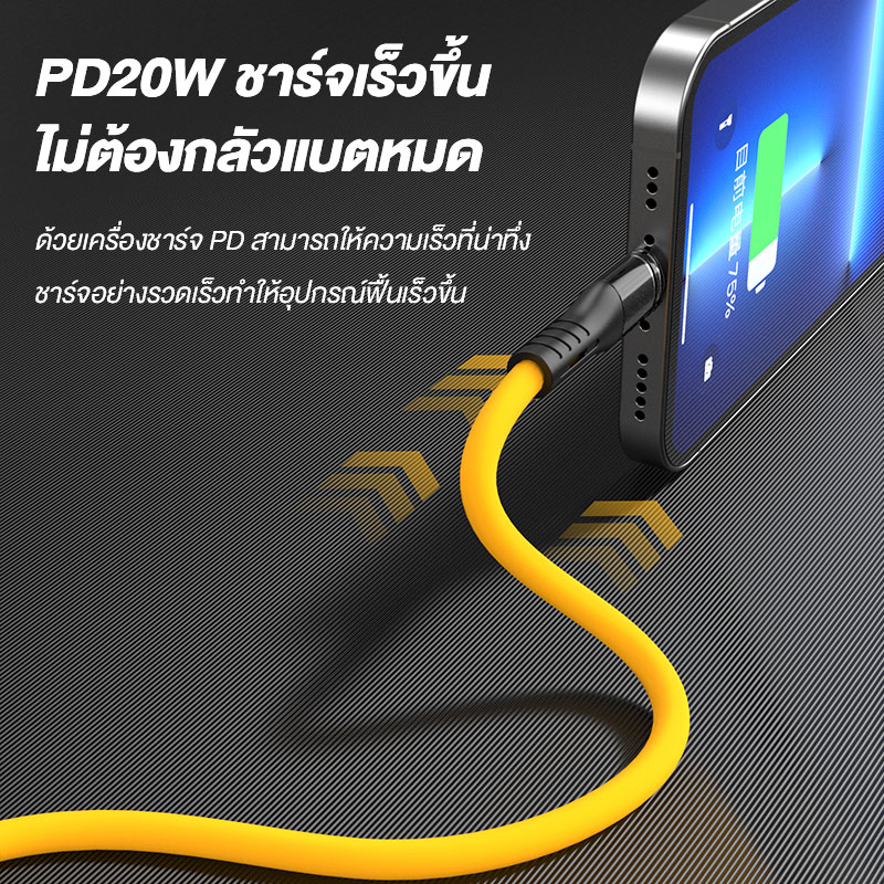 PD 100W สายชาร์จเร็ว ยาวการชาร์จเร็วสุด สายชาร์จ 1.2/ 1.5/ 2เมตร Super Fast Charge PD/Type-C/Micro สำหรับ IO-S Android