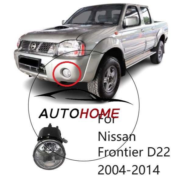 (1 คู่) ไฟตัดหมอกสําหรับ Nissan Frontier D22 2004 2005 2006 2007 2008 2009 2010 2011 2012 2013 2014 กันชนหน้าโคมไฟ Fog LAMP ไฟตัดหมอกพร้อม blub