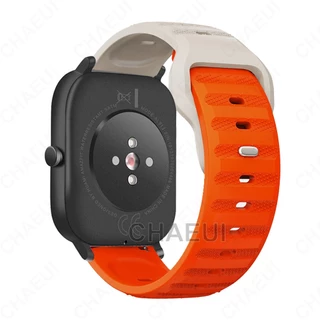 สายรัดซิลิโคนสายรัดข้อมืออุปกรณ์เสริมสร้อยข้อมือสําหรับ Amazfit Bip Max 6 5 Unity 3 U Pro GTS 4 Mini GTS3 GTS2
