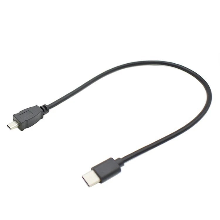 USB Type C ชาย Mini 8Pin USB 2.0 กล้อง Converter OTG สาย 30 ซม.สําหรับ Nikon USB-C ถึง Mini USB 8 Pi