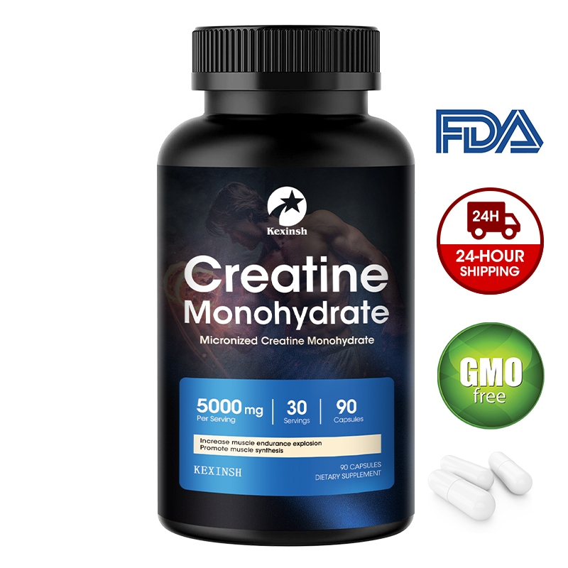 Kexinsh Creatine Monohydrate Capsules, Creatine สําหรับผู ้ หญิงและผู ้ ชายกล ้ ามเนื ้ อและความอดทนด ้ านกีฬา